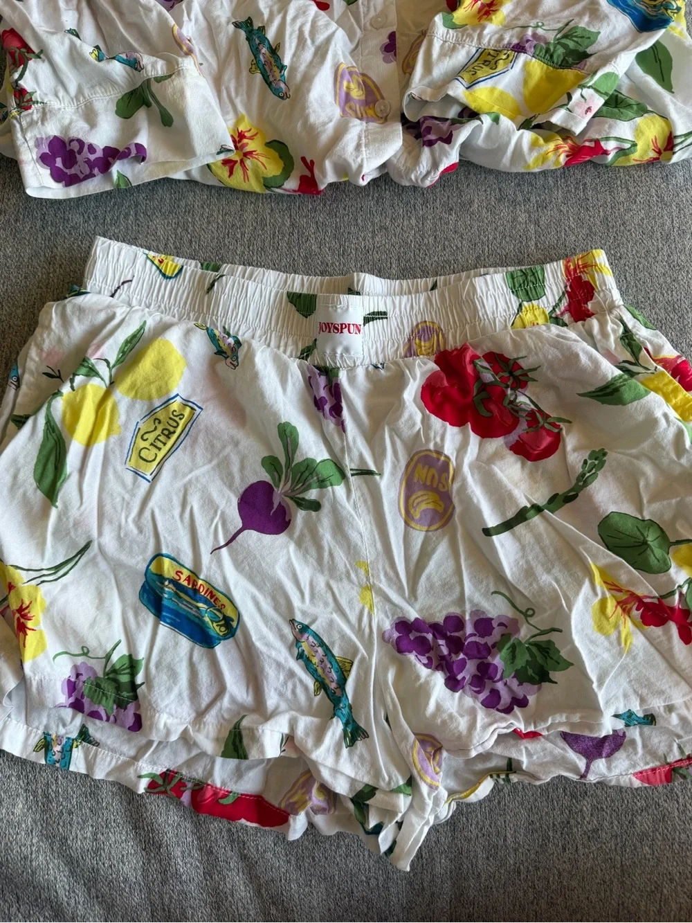 JoySpun Assorted Fruit Fun Pj Set - Picture 2 of 7